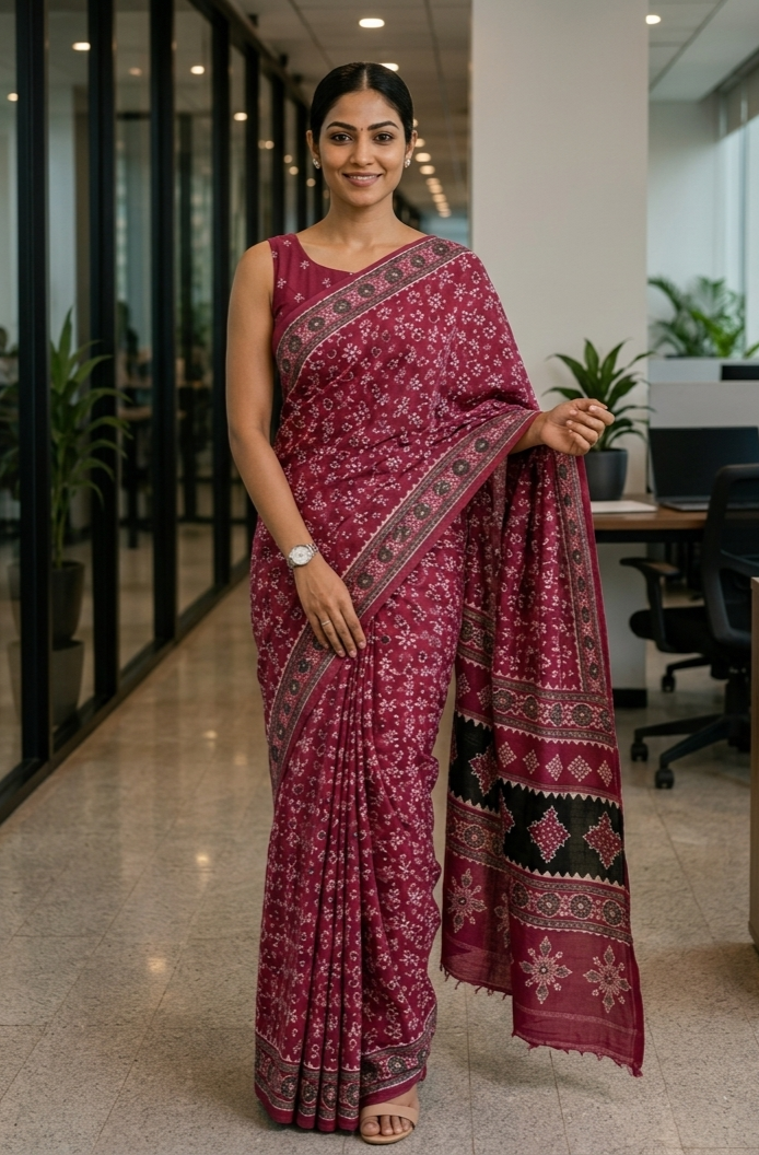 Premium Office Wear Sarees for the Modern Woman